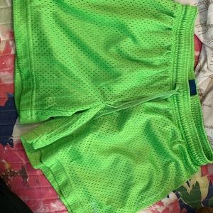 Green REEBOK shorts